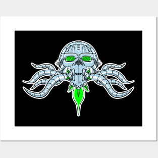 Brainiac Skull Ship Posters and Art